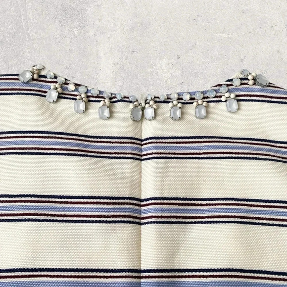 TORY BURCH KAYLIN Stripe Embellished Dress Size 2 - Picture 7 of 17